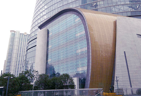 Cable curtain wall of Shanghai center po