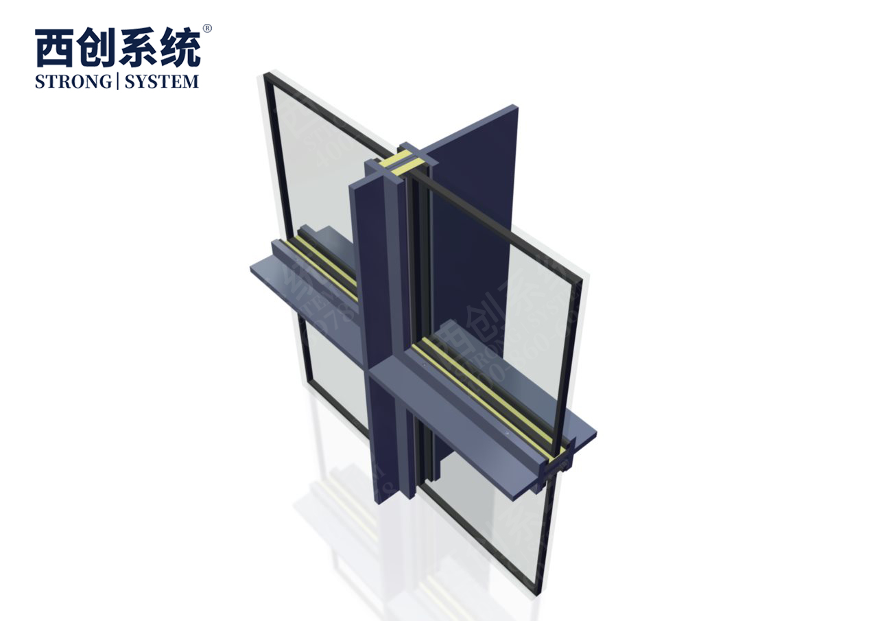 河北·保定自然博物馆十字型隔热精制钢玻璃幕墙系统——西创系统(图8)