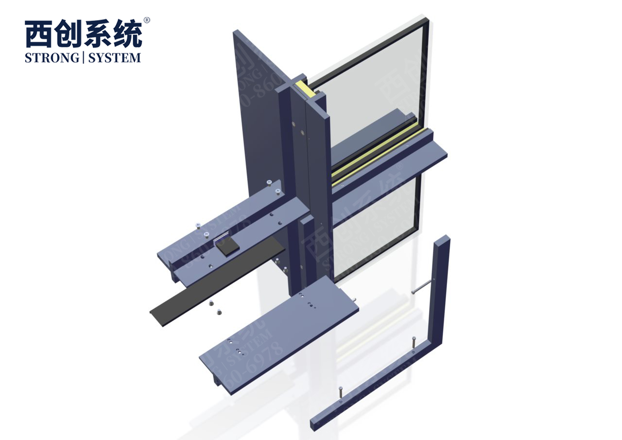 河北·保定自然博物馆十字型隔热精制钢玻璃幕墙系统——西创系统(图13)