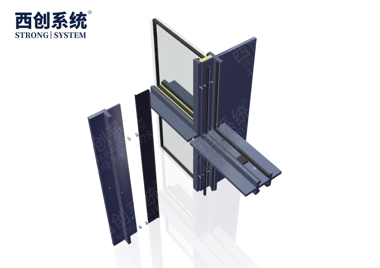 河北·保定自然博物馆十字型隔热精制钢玻璃幕墙系统——西创系统(图15)