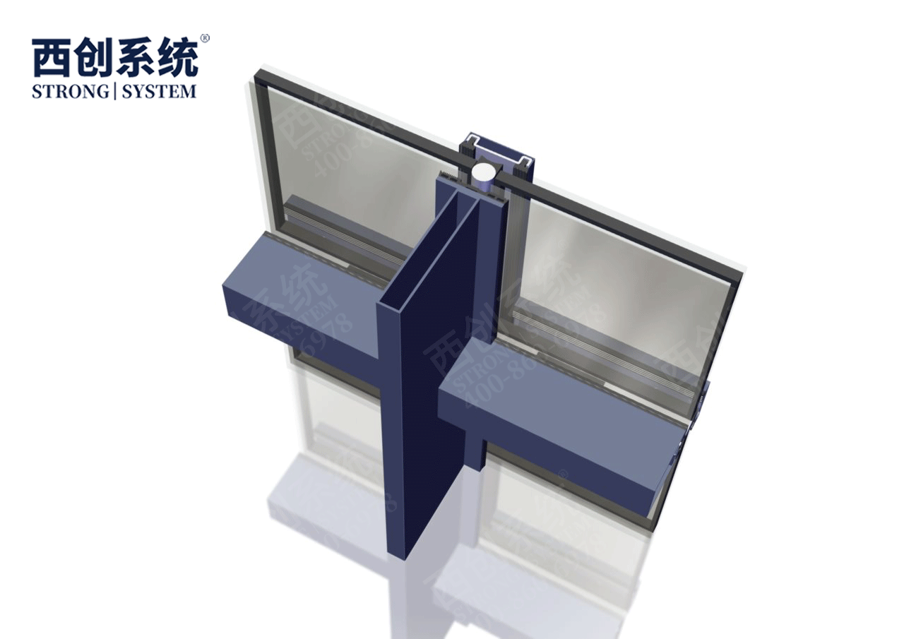 江西新能源科技综合楼冷弯精制钢玻璃幕墙系统 —— 西创系统(图11)